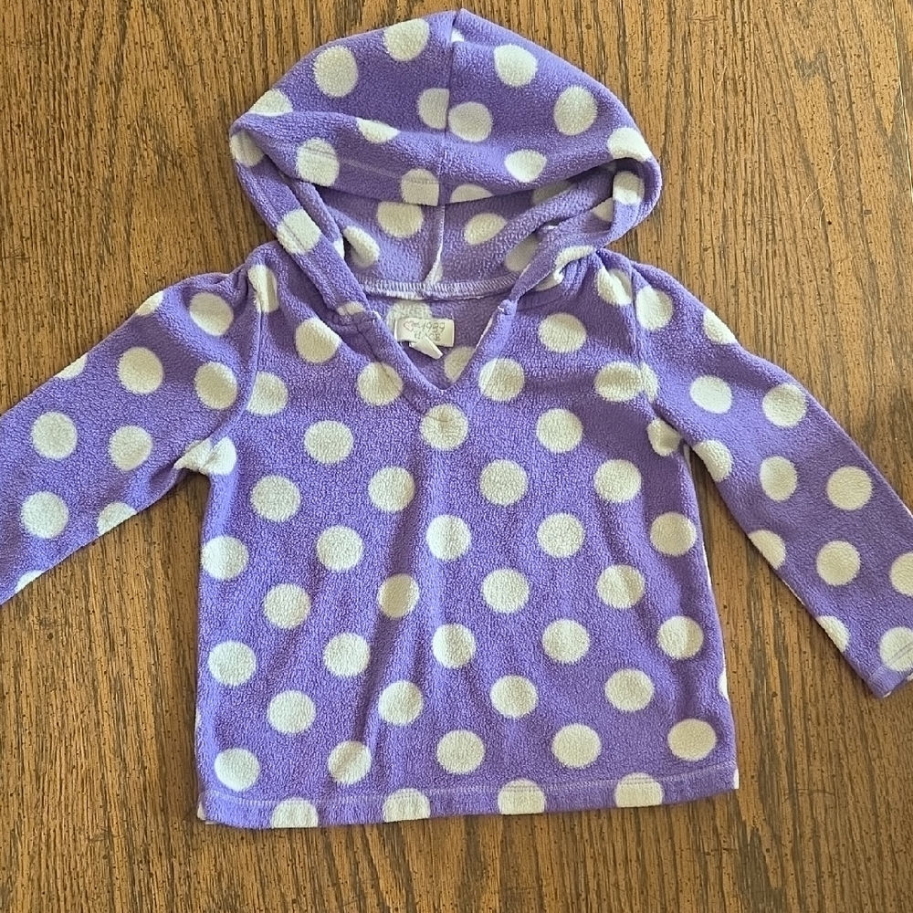 1989 Place Lavender Hooded Fleece Top